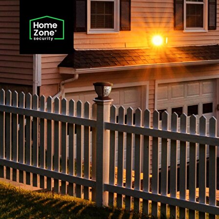 Home Zone Security Dış Mekan Solar Direk Başlığı Işıkları - Kahverengi