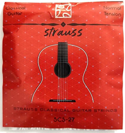 Strauss SCS-27 Klasik Gitar Teli Takım Normal Tension