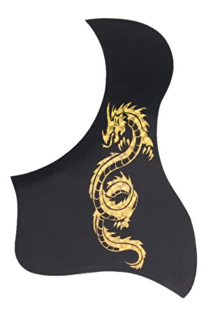 PG170YW Pickguard Gitar Pena Koruyucu Dragon sarı