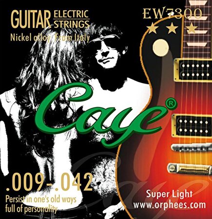 Caye EW7300 Elektro Gitar Teli Takım Nickel 009-042