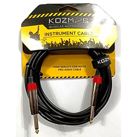 Kozmos KCL-021J-3M Non-Noise 3mt Enstrüman Kablosu