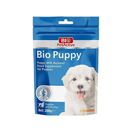 Bio Pet Active Puppy Milk Powder Yavru Köpekler için Süt Tozu 200 Gr