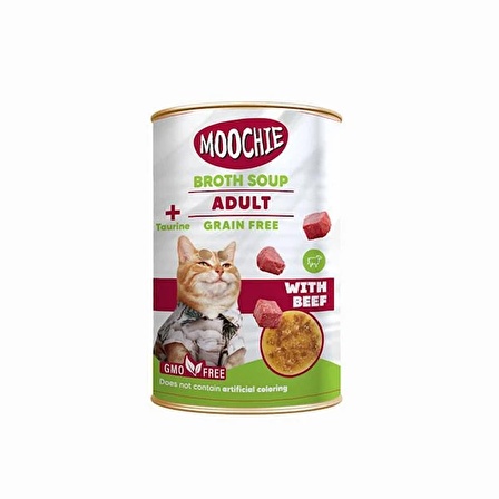 Moochie Et Suyu İçerisinde Dana Etli Çorba Yetişkin Kedi Ödülü 135 Ml