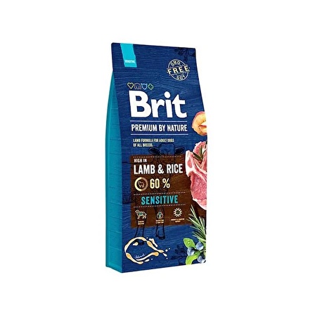 Brit Premium Nature Sensitive Kuzulu Yetişkin Köpek Maması 15 Kg