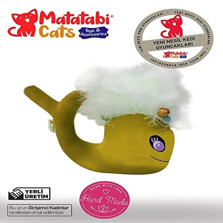 Matatabi Cats Whali Kedi Oyuncağı Sarı 15 Cm