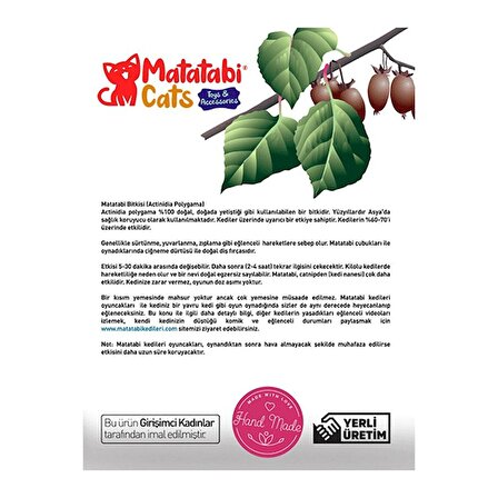 Matatabi Cats Soi Kedi Oyuncağı Yeşil 26 Cm