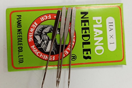 PIANO NEEDLES Aile Ev Tipi  Dikiş Makinesi  İğnesi  Size : 75 / 11 N0 ( 10 adet) x 3 ADET=30 TANE