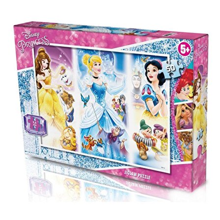Prenses Disney Çocuk Puzzle - 50 Parça