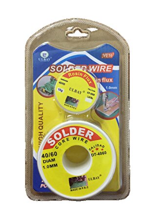 Solder Wire+Rosin Lehim Teli Pastası 2li Set
