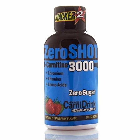Zero Shot 60 mL 3000Mg L-Carnitine - ÇİLEK