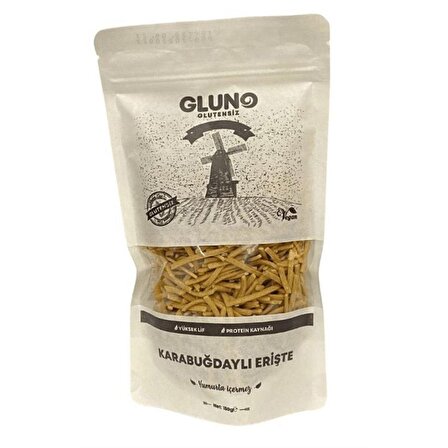 Gluno Glutensiz Karabuğdaylı Erişte 150g