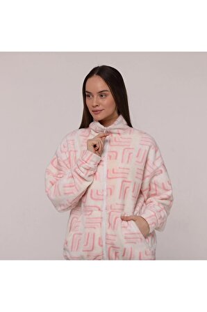 Winter Essentials Polar Fermuarlı Dik Yaka Uzun Kol Cep Detaylı Örme Sweatshirt