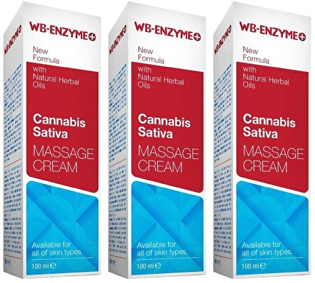 Force Nutrition Wb-Enzym Care Cannabis Sativa Seed Oil 3x100 Ml Bakım Masaj Kremi Tohum Yağı Wb-Enzim