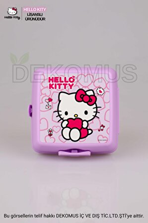 YENİ SEZON LİSANSLI HELLO KITTY 2 KATLI BESLENME KUTUSU / LUNCH BOX