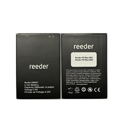 Reeder P13 Blue 2022 Batarya