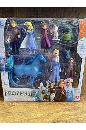 Frozen 2 Karlar Ülkesi Oyuncak Figürleri 9'lu oyuncak frozen elsa anna figür karlar ülkesi figürleri