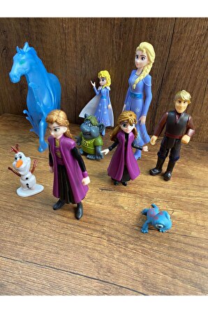 Frozen 2 Karlar Ülkesi Oyuncak Figürleri 9'lu oyuncak frozen elsa anna figür karlar ülkesi figürleri