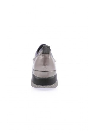 Dgn M380-22K Kadın Strech Taşli İp Detayli Mega Kalin Taban Sneakers Ayakkabi