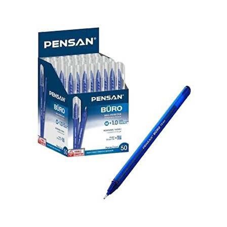 Pensan Pensan Büro Tükenmez Kalem 2270 1.0mm Mavi 5’li
