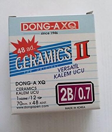 Dong-A Ceramics 0,7 Versatil Uç (Min) 2B 70 mm 48 li 12'li Tüp
