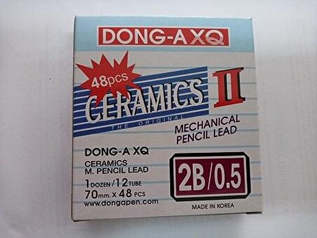 Dong-A Ceramics 0,5 Versatil Uç ( Min ) 2B 70 mm 48 li 12'li Tüp