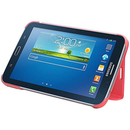 Galaxy Tab 3 7.0" T210 Bookcover Kılıf Pembe EF-BT210BPEGWW