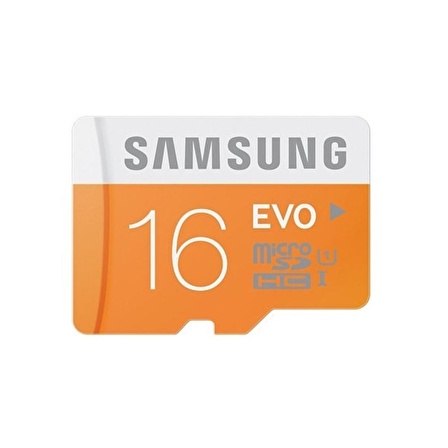 Samsung 16GB MicroSD Evo Class10 48mb/sn Hafıza Kartı + SD Adaptör MB-MP16DA/TR