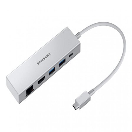 Samsung EE-P5400U Multiport Adaptör USB 3.0 Type-C Gigabit Ethernet, HDMI, Power Supply Samsung Türkiye Garantili