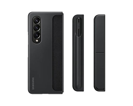 Samsung Z Fold 4 Standlı S PEN KALEMLİ Kılıf - Siyah EF-OF93PCBEGWW