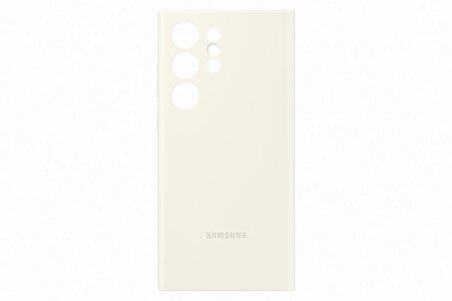 Samsung Galaxy S23 Ultra Silikon Kılıf - Krem