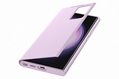 Samsung Galaxy S23 Ultra Akıllı Ekranlı Kılıf - Lila