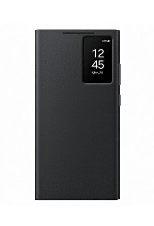 Samsung Galaxy S24 Ultra Akıllı Ekranlı Cüzdanlı Kılıf - Siyah ( Samsung Türkiye Garantili )