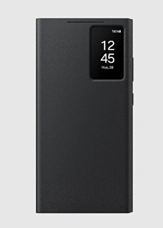Samsung Galaxy S24 Ultra Akıllı Ekranlı Cüzdanlı Kılıf - Siyah ( Samsung Türkiye Garantili )