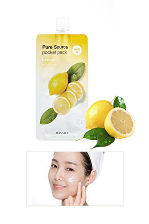 Canlandırıcı Limon Özlü Uyku Maskesi 10ml Pure Source Pocket Pack Lemon