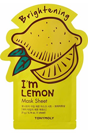 Tonymoly Yüz Maskesi I'm Parlatıcı Limon Cilt Bakımı 21gr