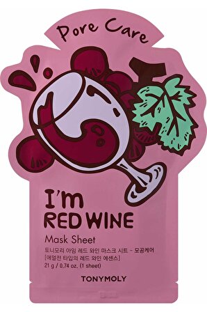 Tonymoly Yüz Maskesi I'm Gözenek Sıkılaştırıcı Kırmızı Şarap Cilt Bakımı 21gr