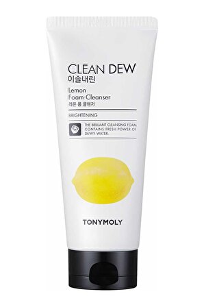 Tonymoly Yüz Temizleme Köpüğü Clean Dew Yağlı ve Donuk Ciltler İçin Limon Cilt Bakımı 180ml