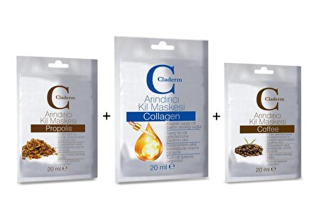 Claderm 20 ml (Propolis-Collagen-Coffee) Avantaj Paketi
