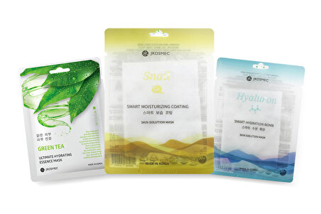 Jkosmec Green Tea-Solution Snail-Solution Hyaluron Avantaj Paketi