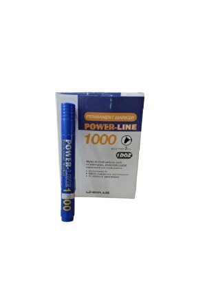 Power-line 1000 Permanent Marker Mavi Tahta Kalemi 1 Kutu 12adet