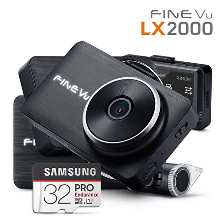 FineVu LX2000 FullHD 2 Kameralı IPS Kod Ekranlı ARAÇ KAMERASI
