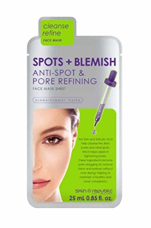  Skin Republic Spots + Blemish Face Mask Sheet 25 ml