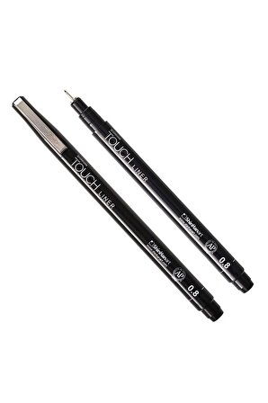 Touch Liner Siyah Teknik Çizim Kalemi 0,8mm