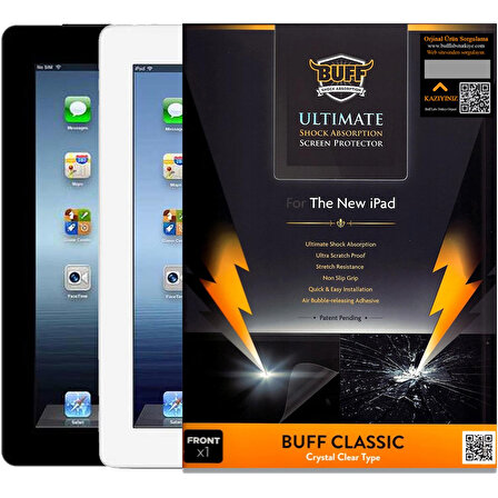 Buff iPad / iPad 2 / iPad 4 Ekran Koruyucu
