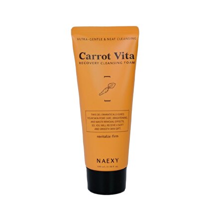 Beta Karoten Havuç Özü İçeren Temizleme Köpüğü NAEXY Carrot Vita Cleansing Foam