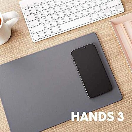 Hands 3 Dust Grey Wireless Şarjlı MousePad