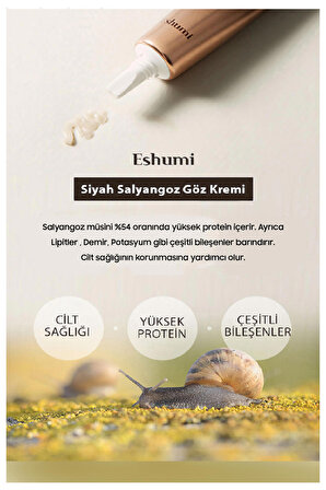 Yaşlanma Karşıtı 100.000 ppm Black Snail Müsini İçeren Premium Göz Çevresi Kremi