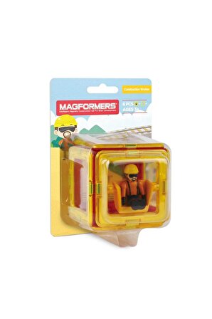Magformers Mıknatıslı Mini Set Construction Worker