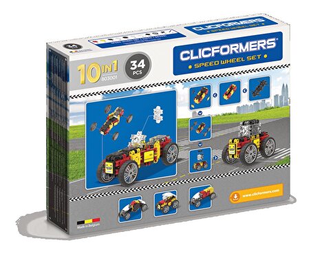 Clicformers Speed Wheel Set - 34 Parça