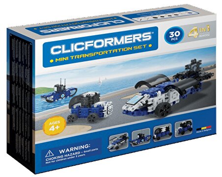 Clicformers Mini Transportation Set - 30 Parça